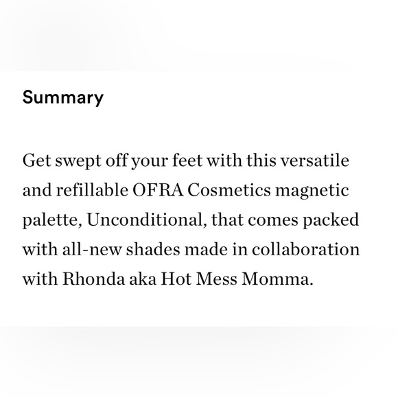 Ofra Cosmetics X Hot Mess Momma 
Unconditional Mini Mix Face Palette - Picture 8 of 14
